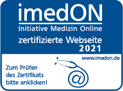 Zertifikat der Initiative Medizin Online imedon_logo_2021_zertifikat_horizontal